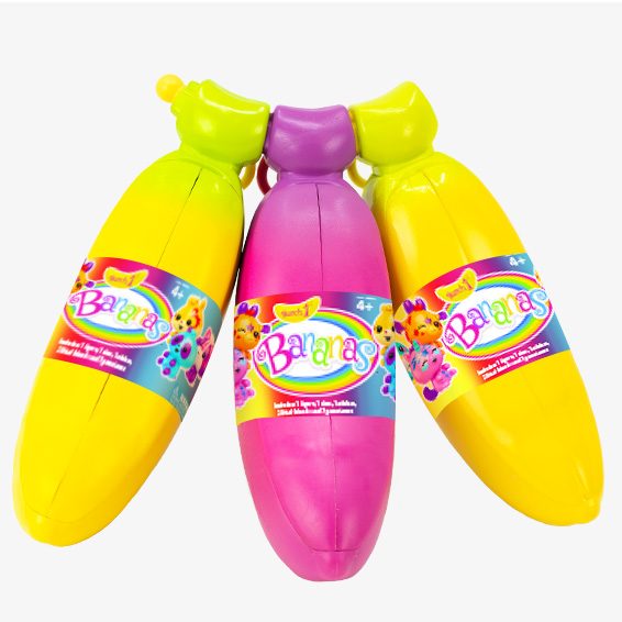 by Cepia Yellow, Pink, Yellow - Series 1 Bananas Collectible Toy 3-Pack Bunch 
